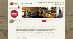 Desktop Screenshot of lapostarestaurant.com