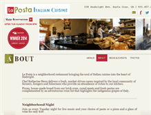 Tablet Screenshot of lapostarestaurant.com